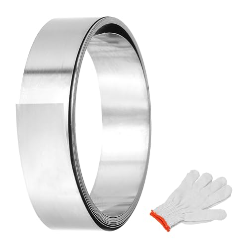 MECCANIXITY 304�X�e�����X�X�`�[���z�C�����[���A0.2mm x 10mm x 2.4m ���^���X�g���b�v�v���[�g�V�[�g �X�e�����X�X�`�[���t���b�V���O���[�� ��ܕt�� �N���t�g DIY ���� �p�l�� �d�q�E�B���h�E�p �V���o�[