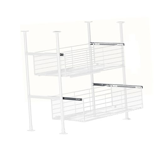 Garde-manger de cuisine optimisé avec le panier coulissant armoire