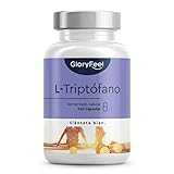 L-Triptófano 500mg - 240 Cápsulas veganas para 8 meses - Estrés - Insomnio - Probado en laboratorio - Triptófano puro de la fermentación natural sin aditivos - Alta dosificación