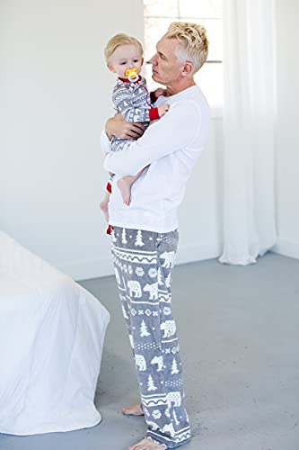 Lazy One Men's Fleece Pajama Pants, Nordic Pajama Bottoms For Men, Winter (Nordic Bear, Medium) #TOP4