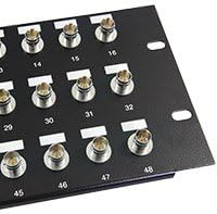 Gruber BNC Feedthru Panel, Loaded, 48 Port, 3U, 75-ohm