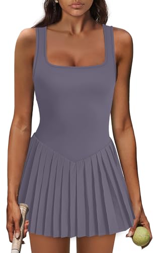Image of NIASHOT Athletic Dress for Women with Shorts Sleeveless Womens Golf Dress