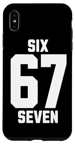 67 Six Seven Sport Design on Back. 6 7 Meme Men Women Kids X}zP[X iPhone XS Max p