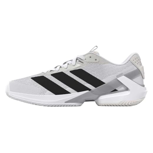 adidas adizero Ubersonic 5 Homme Blanc Noir Argenté adidas Adizero Ubersonic 5 Clay Shoes EU 44 2/3