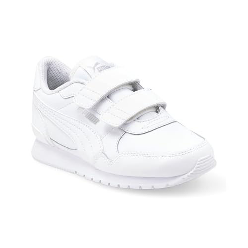 PUMA Kids Boys St Runner V3 Leather Slip On Sneakers Shoes Casual - White - Size 3.5 M2