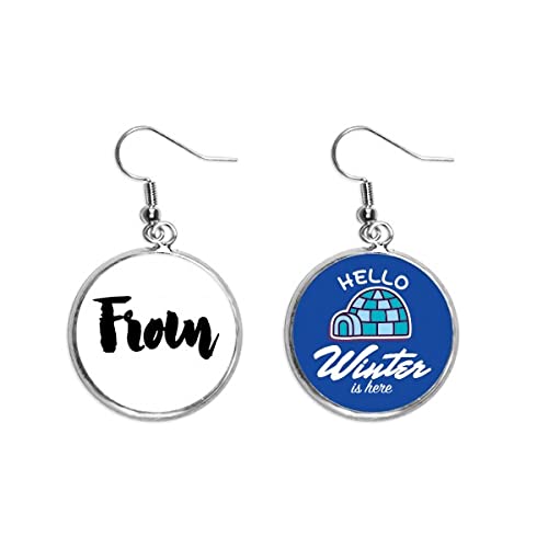 Pendientes de gota estilo hielo de invierno perfectos para una cita elegante