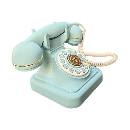 Nishiyuenyi Libro de Visitas de Audio Teléfono Grabadora Antiguo Modelo de Escritorio para Reuniones, Azul