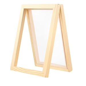 Qianyu A6 Holz Papierschöpfrahmen 18x13 cm