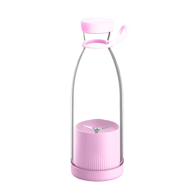 Marrone Portable USB JUICER Electric USB Juice Maker Mixer Bottle Blender Grinder Mixer,6Blades Rechargeable Bottle,Shake Fruit & Vegetable, Grinder for Home (Pink)-picture-26