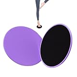 OAOSDH 1 Paar Fitness-Schieberblöcke, Trainingskernschieber, Mehrfunktions Kreisförmiger Sport-Schieberegler, Doppelseitiger Trainingsschiebetplatte, Pilates Yoga-Gleitplatte.