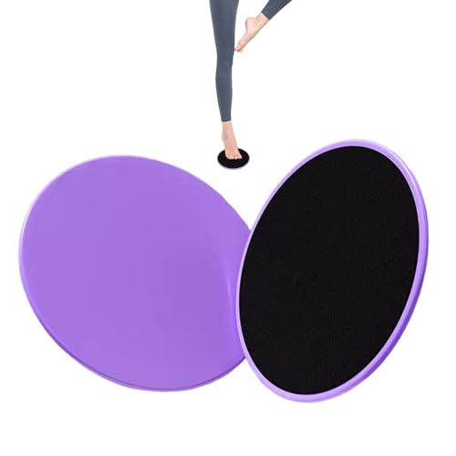 QIHUAN 1 Pair Of Fitness Slide Blocks, Exercise Core Slider, Multi-Function Circular Sports Slider, Double-Sided Exercise Sliding Plate, Pilates Yoga Sliding Plate.