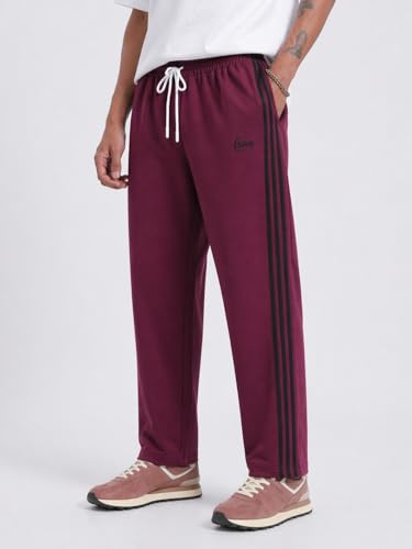Image of Track Pants for Men Combo Pack of 2 - Regular Fit Gym Trackpants Set Elastic Waist Straight Fit Casual Lower Sports Wear Joggers Bundle