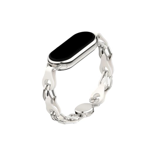 [LOKLNEYK] �X�e�����X���U�[�x���g�ɓK������Xiaomi Mi Band 8/8 NFC(White)