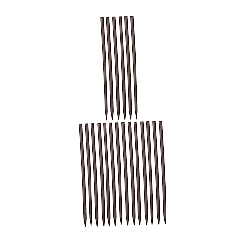 NOLITOY 20個無孔シンプル木製簪 天然木素材 手作り和風ヘアスティック ヘアアクセサリー 挿し飾り用