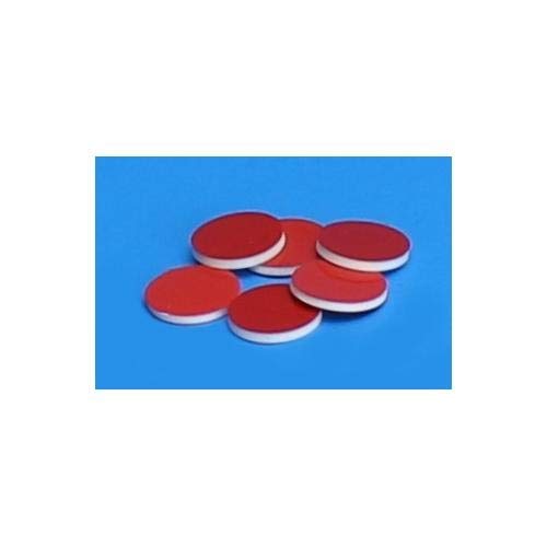 JG Finneran 13mm x 0.060" Red PTFE/Silicone with Slit Septa 10-PK(100) QTY (1000) - JGF
