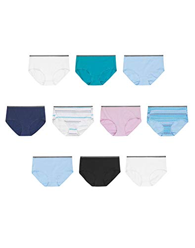Image of Hanes Women's Breathable Cotton Stretch Brief 10-Pack