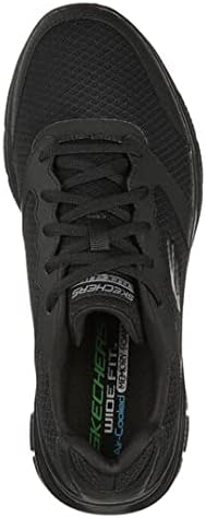 Skechers Men's Mid-Top Trainers Walking Shoe, Black, 8.5 | Image 3