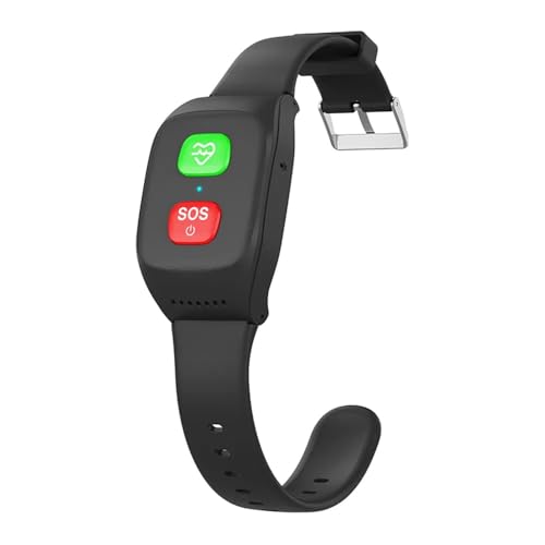 X&Z-XAOY Reloj Inteligente con Alarma para Personas Mayores Fitness Tracker con Botón De Emergencia SOS Detección De Alertas De Caídas Y Localización GPS Llamada De Voz 4G Resistente Al Agua