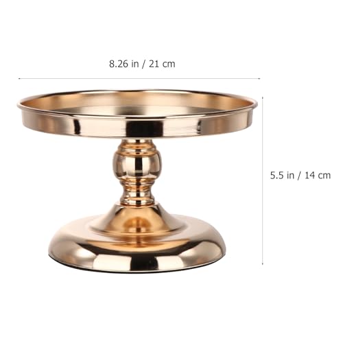 Présentoir à gâteaux doré Zerodeko robuste pour mariage sans risque de basculement - 3