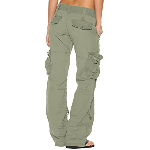 SMIDOW Womens Baggy Cargo Pants Low Rise Loose Casual Parachute Pants Relaxed Fit Straight Wide Leg Trouser4