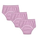 J JOYSAY Fondant Pink Potty Training Pants Unisex Toddler Training Underwear 3 Pack Waterproof Toilet Training...