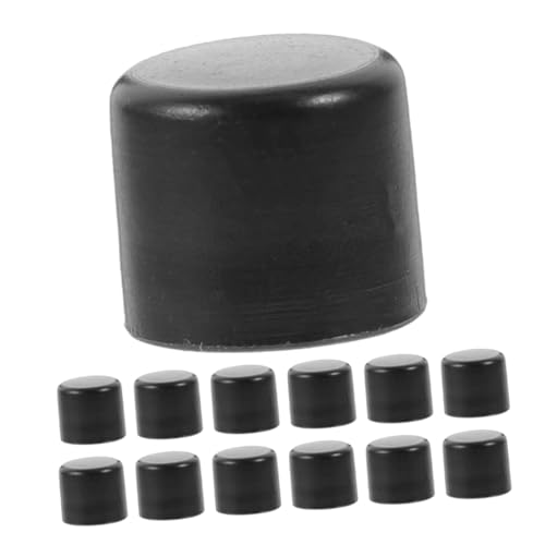 Milisten 12 Piezas Gorra De Futbolín Juego De Puntuación De Fútbol Tapas para Postes De Futbolín Tapas De Alambre Futbolín Tamaño Adulto Barra De Mesa Futbolín De Mesa Black El Plastico