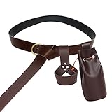 Medieval Leather Set Medieval Knight Leather Belt with Pouch Pirate Sword Holster Knight Renaissance