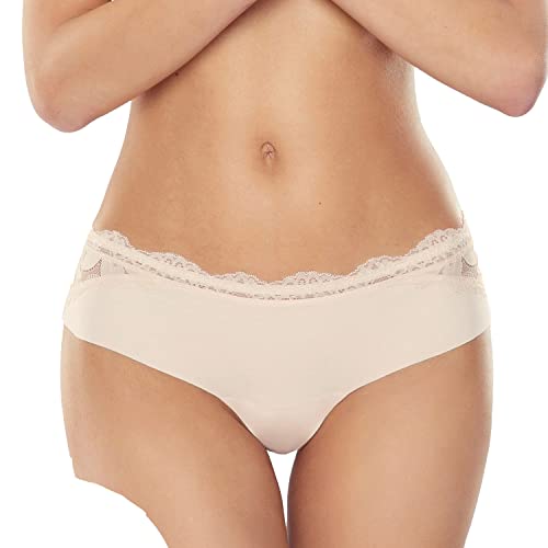 Lapinee Culotte Élégante Slip en Dentelle 5013 Pola, Beige Clair,M