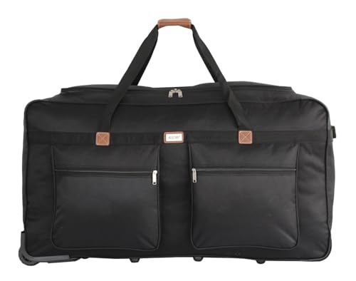 Alistair 'X-Brown – Bolsa de viaje con ruedas, talla grande 90 cm, marca francesa – Garantía de 2 años en Francia