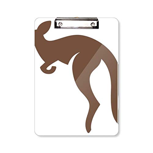 Porte-bloc A4 kangourou marron pour écrire facilement debout sans table