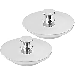 Tapon Desague Fregadero Ikea tapon Lavabo de 2 Piezas, Tapón de baño de Acero Inoxidable Tapones de Fregadero de Cocina tapon bañera Universal desague Lavabo para Lavabo de Cocina