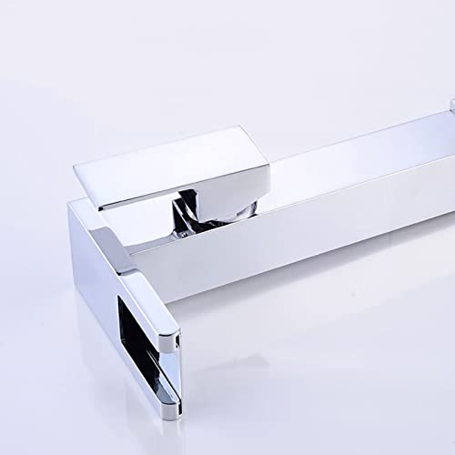 Grifo cascada LED de latón para eliminar salpicaduras en lavabos pequeños 6