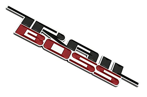 Image of SSDD CH-Trail 2pcs 2019-2021 Trail Boss Emblems 3D Badge Side Nameplate Decal Replacement for Chevy Silverado 1500 HD 2500 HD (Black /Red)