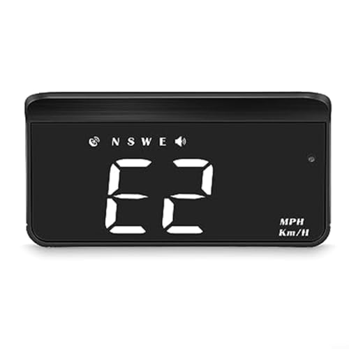 NbgrvB GPS Head Up Display Car Parabrisas Velocidad y Dirección Proyección con Alertas para Todos los Vehículos Blanco