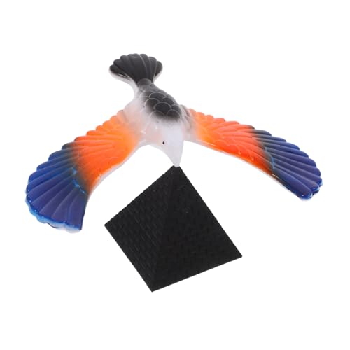 Abaodam Balancing Bird with Pyramid Stand Fun Eagle Balance Model for Educational Desktop Ornament for Family Bonding and Creative Learning for Imaginative Play