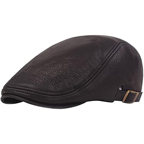 Kangqifen Vintage Flat Cap in Black Cover