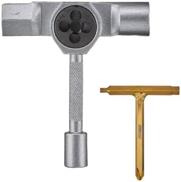 Slappy St1 Skate Tool W/Rethreader Silver