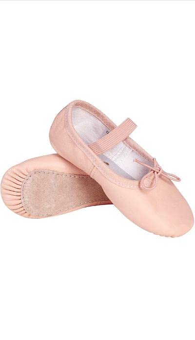 TW Authentic Leather Ballet Shoe Slipper Toddler/Little Kid/Big Kid