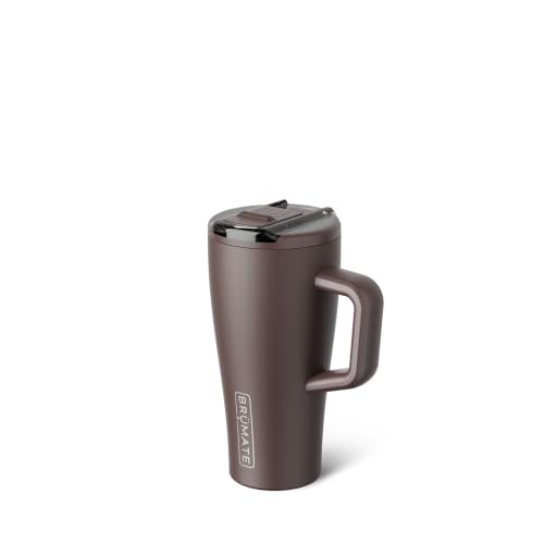 Image of BruMate Era Flip 20oz Kids Tumbler with Covered Flip Down Straw | 100% Leakproof Insulated Kids Cup | Made of Stainless Steel | Cup Holder Friendly | 20oz (Java)