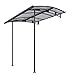 Produktbild Canopia by Palram Vordach für Haustür Vega 2000 Pultvordach 200 x 200 cm Grau Sonnenschutz Haustürvordach inkl. Regenrinne