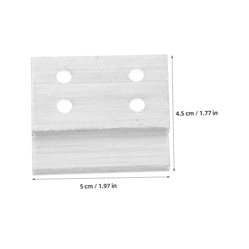 Image of GLEAVI 2pcs Z-Shaped Heavy Duty French Cleat Hanger Brackets for Wall Mounting Panels Artwork Mirrors and Headboards Easy Installation Aluminum Picture Hanging Kit