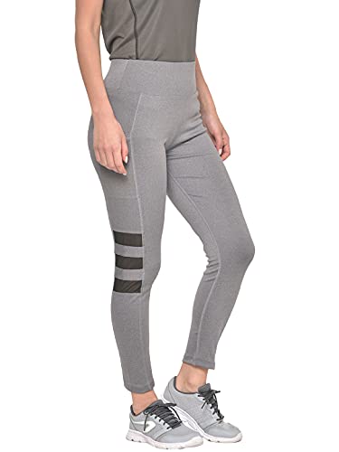 Image of CHKOKKO Women's High Rise Regular Fit Polyester Blend Sports Leggings (JSSTIGHT)