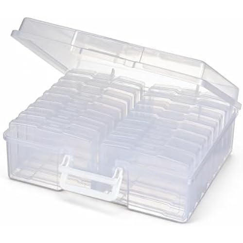 novelinks Photo Storage Box and 16 Inner 4" x 6" Photo Storage Containers
