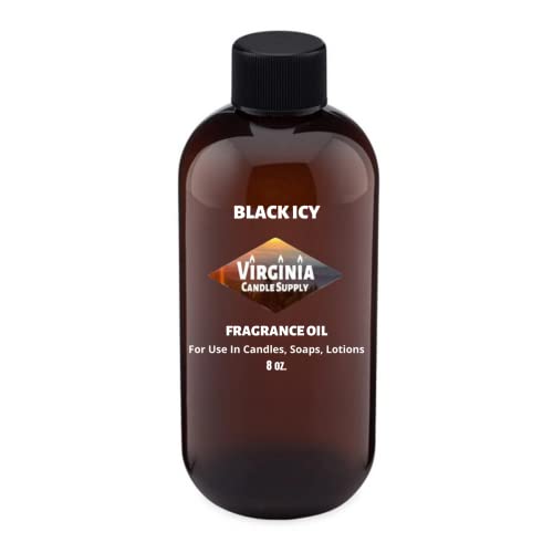 Black ICY Type Fragrance Oil (Our Version of the Brand Name) (8 oz Bottle) for Candle Making Soap Making Tart Making Room Sprays Lotions Car Air Fresheners Slime Bath Bombs Warmers