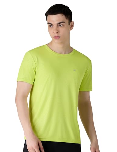 Image of Amazon Brand - Symbol Men's Active /Sports Tonal Printed T-Shirt | Round Neck | Regular Fit (Available in Plus Sizes)