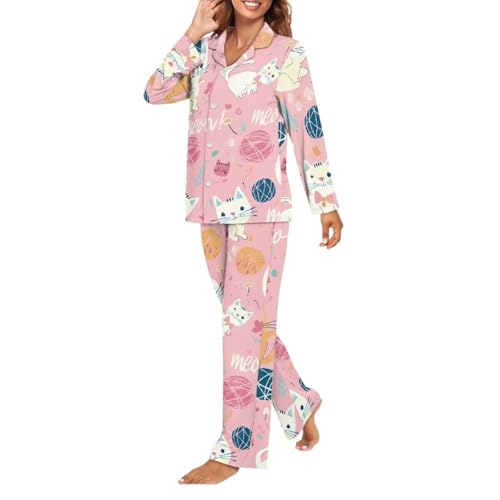 Women's Sleepwear Set 2Pcs Soft & Skin-Friendly Lounge Wear Animal Floral Pattern Leisure Style Print4