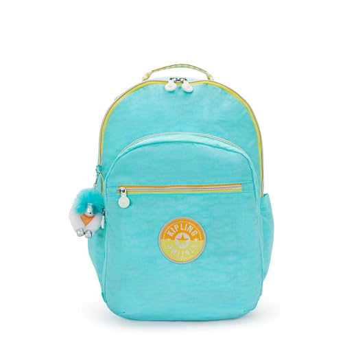 Image of Kipling Women's Seoul Extra Large Fc 17 inch Laptop Backpack, Durable, Roomy with Padded Shoulder Straps, Built-In Protective Sleeve