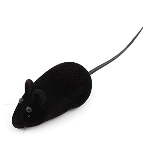 ULTECHVO Brinquedo de mouse artificial para brincar de rato, brinquedo de pelúcia, rato de barulho,