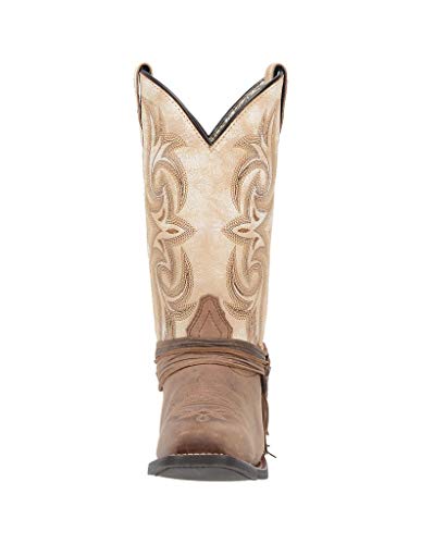 Laredo Womens Myra Cowboy Boots Leather Sand/White 8 W4