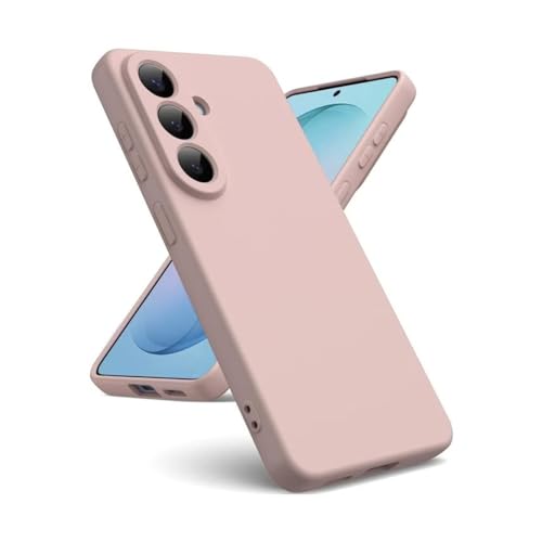 Image of LIRAMARK Liquid Silicone Soft Back Cover Case for Samsung Galaxy S26 5G| Soft Micro-Fibre Lining Inside | Camera Protection Bump (Pink)